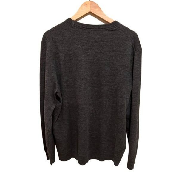 Club Room Merino Wool blend Ebony Heather crew neck sweater size XL NWT - Picture 2 of 10
